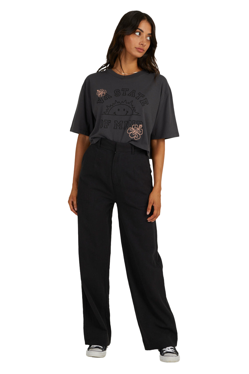 RVCA Womens Textured West Coast Trouser