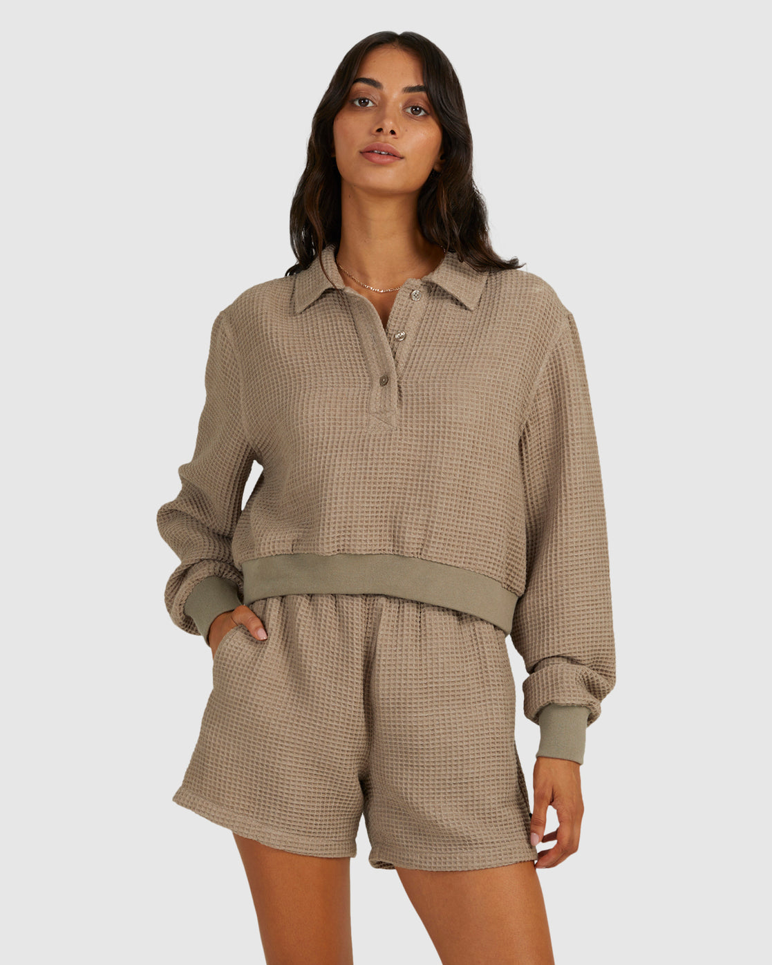 RVCA Womens Waffle Jersey