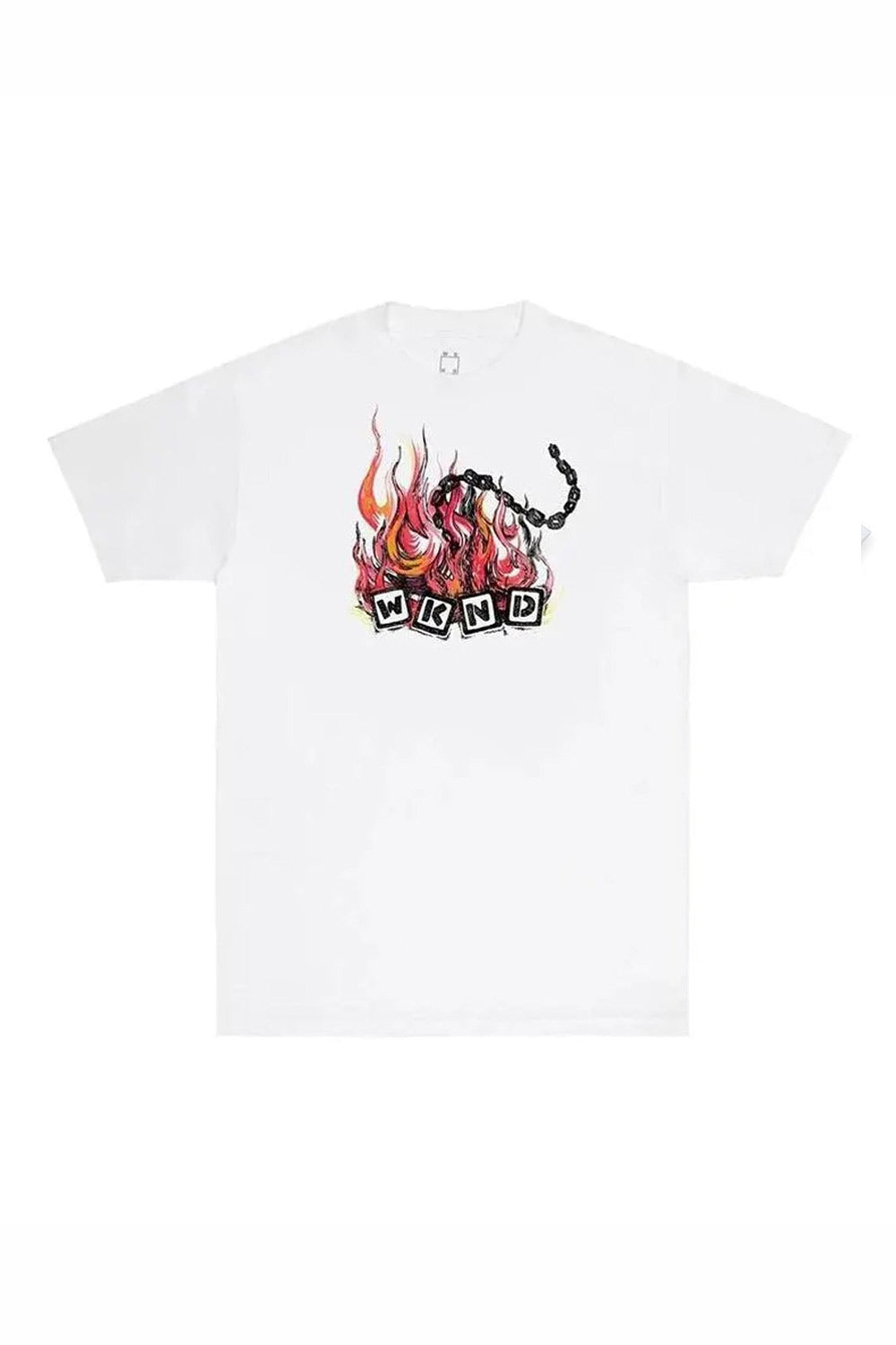 Shop WKND Skateboards | WKND Fire T-Shirt White