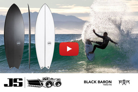 Ryan Callinan JS Industries Twin Fin Black Baron | Surfing Newcastle