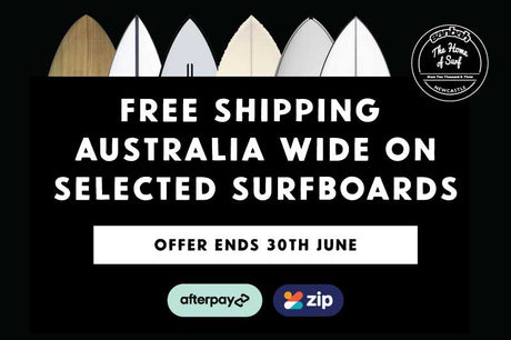 Free Australia wide shipping on selected Surfboards & Softboards!