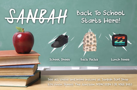 Back To School Starts At Sanbah! School Shoes, Back Packs, Lunch Boxes, Wallets, Pencil Cases & More!