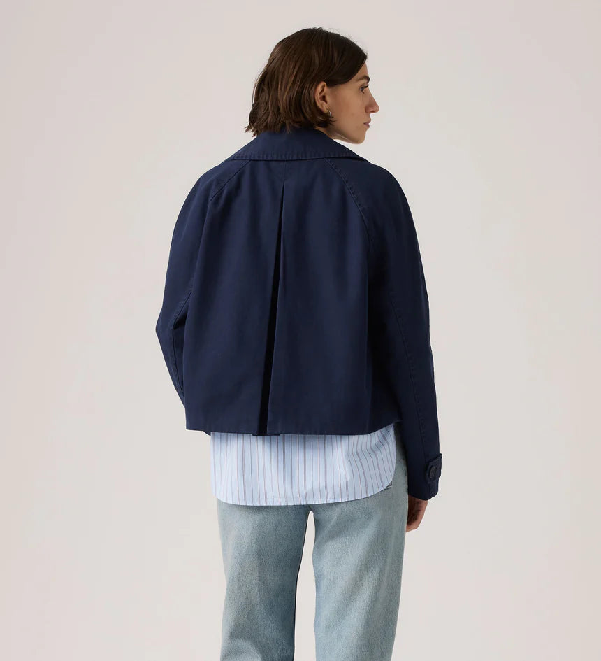Levi's Womens Bree Cropped Swing Trench Jacket