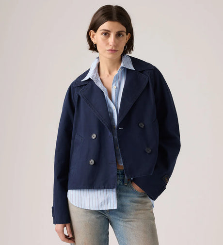 Levi's Womens Bree Cropped Swing Trench Jacket