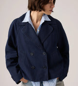 Levi's Womens Bree Cropped Swing Trench Jacket