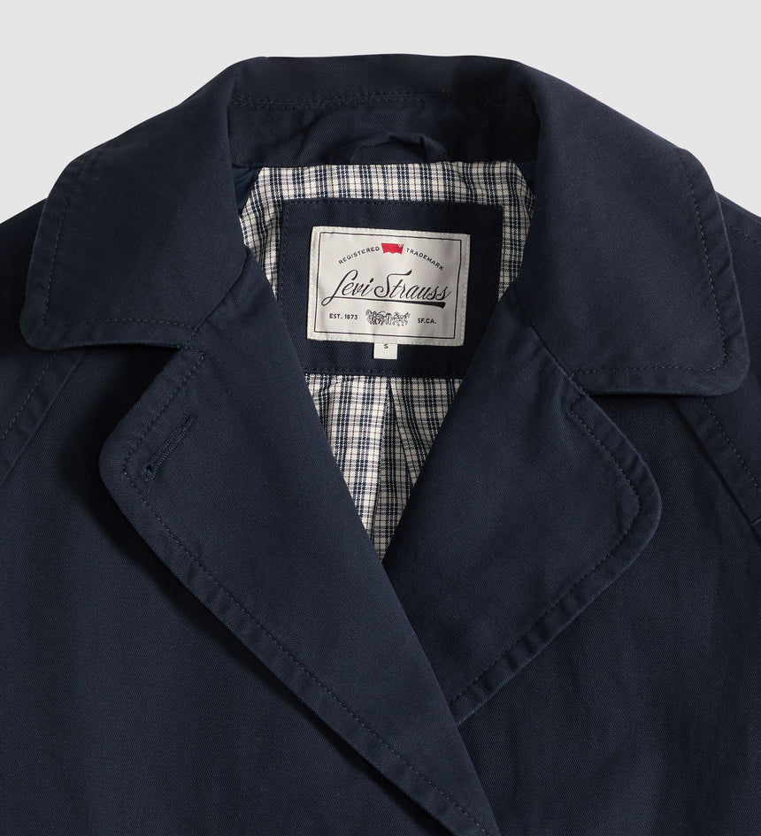 Levi's Womens Bree Cropped Swing Trench Jacket