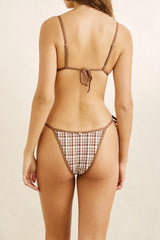 Rhythm London Check Tie Side Hi Cut Pant