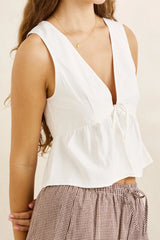 Rhythm Annabelle Lace Trim Babydoll Top