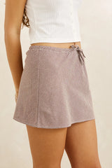 Rhythm London Check Bias Cut Mini Skirt