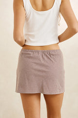 Rhythm London Check Bias Cut Mini Skirt