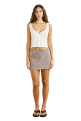 Rhythm London Check Bias Cut Mini Skirt