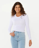 Rip Curl Womens Classic Ribbed Long Sleeve Tee
