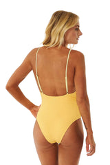 Rip Curl Sun Club Texture Cheeky Coverage One Piece Swimsuit
