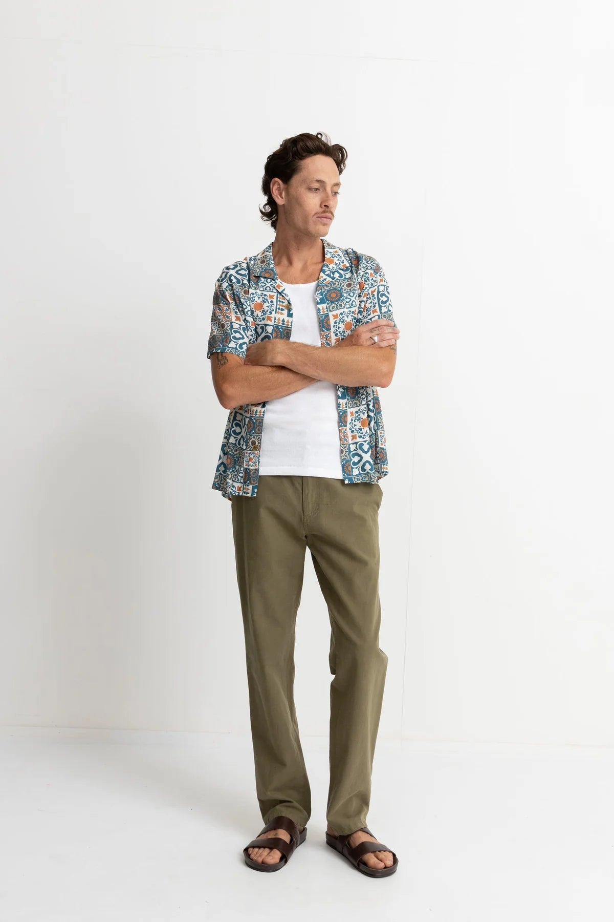 Rhythm Mens Tile S/S Shirt