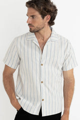 0724M-WT01 - VACATION STRIPE SS SHIRT