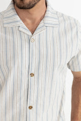 0724M-WT01 - VACATION STRIPE SS SHIRT