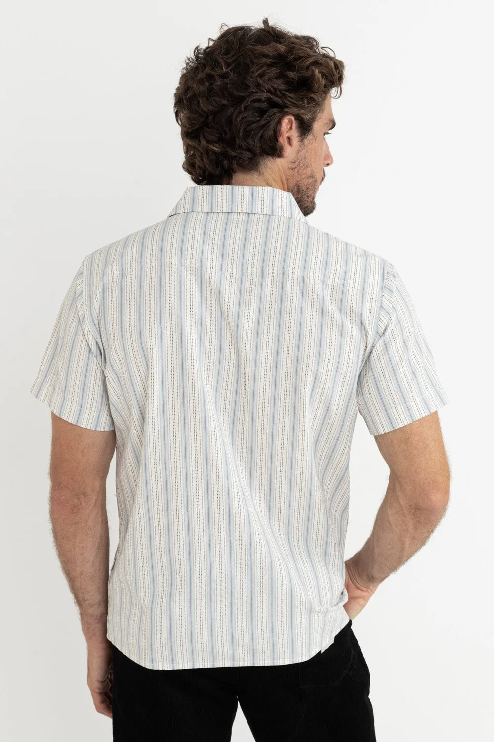 0724M-WT01 - VACATION STRIPE SS SHIRT