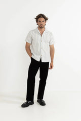 0724M-WT01 - VACATION STRIPE SS SHIRT