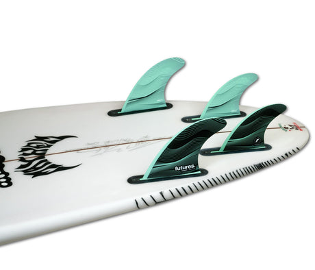 Futures F4 Tri Quad Fin Set - Green