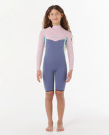 Rip Curl Girls Dawn Patrol Long Sleeve 2mm Back Zip Spring Suit Wetsuit - Pink