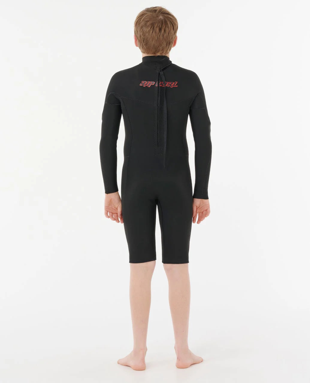 Rip Curl Boys Dawn Patrol Long Sleeve 2mm Back Zip Spring Suit Wetsuit - Black