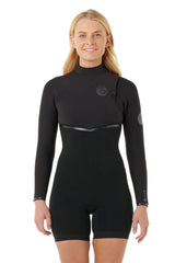 Rip Curl Womens E-Bomb 2mm Long Sleeve Zip Free Springsuit Wetsuit