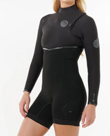 Rip Curl Womens E-Bomb 2mm Long Sleeve Zip Free Springsuit Wetsuit