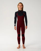 Rip Curl Kids Dawn Patrol 3/2 Back Zip Steamer Wetsit