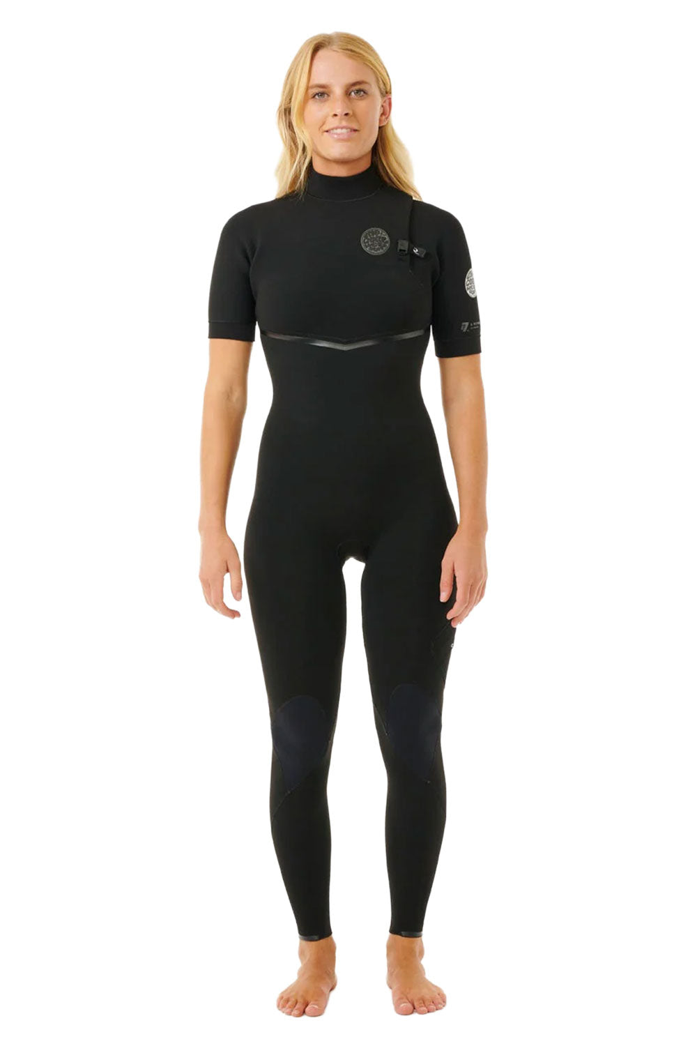 Rip Curl Womens E-Bomb Zip Free 2mm Short Sleeve Steamer
