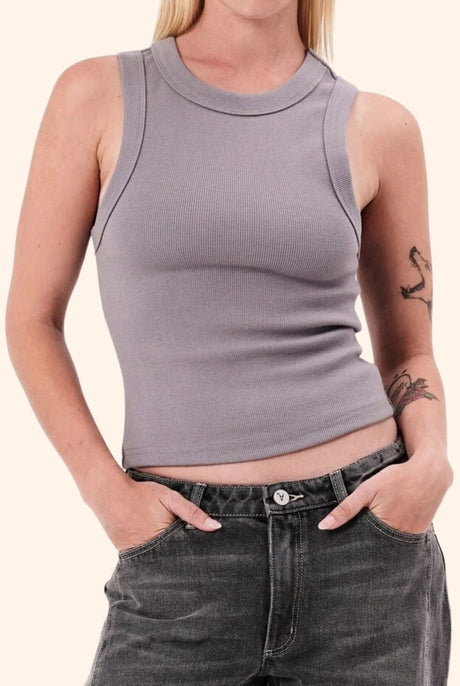 Abrand Womens Heather Icon Long Singlet