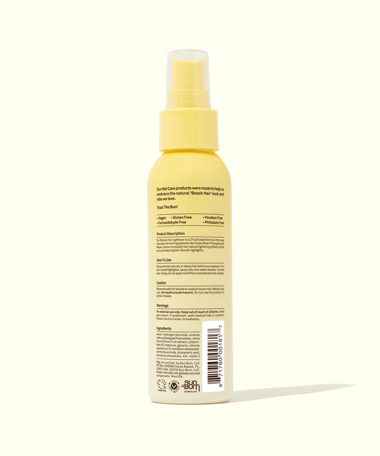 SunBum Blonde Hair Lightener 118ml