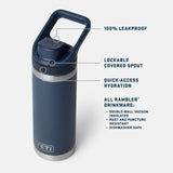YETI Rambler 18 oz (532 ml) Bottle With Flip Chug Cap