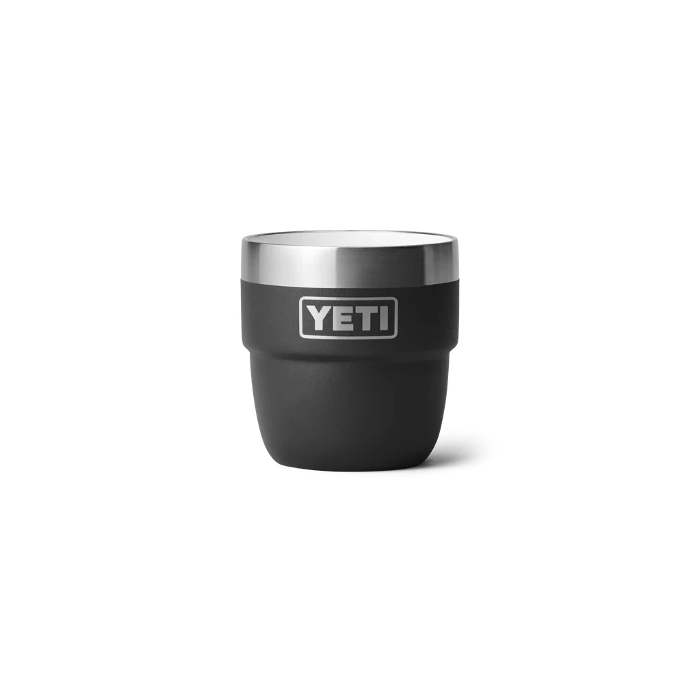  YETI Rambler 8 oz Stackable Cup, Stainless Steel, Vacuum  Insulated Espresso Cup with MagSlider Lid, Black: Home & Kitchen