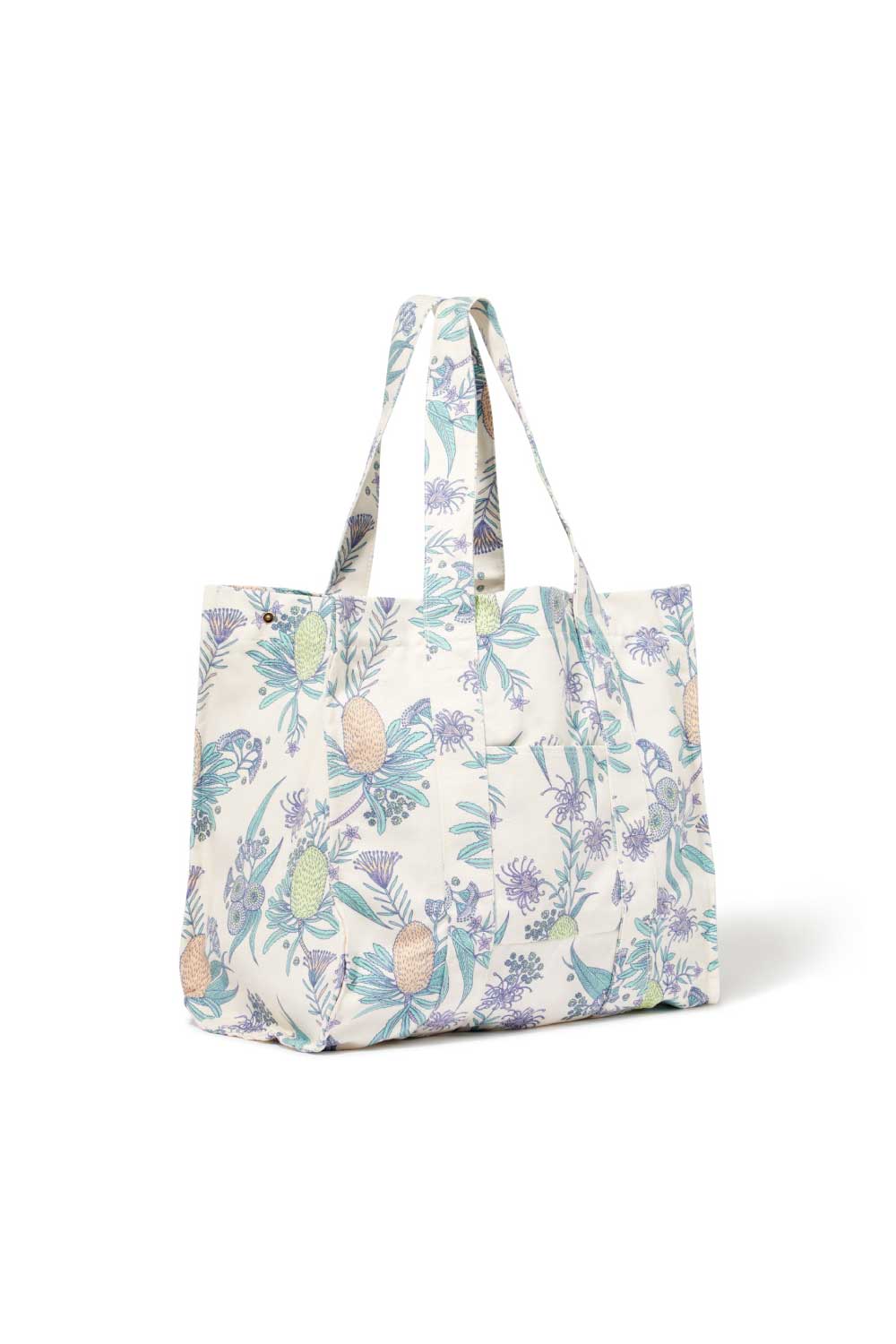 Salty Shadows Oversized Canvas Beach Bag