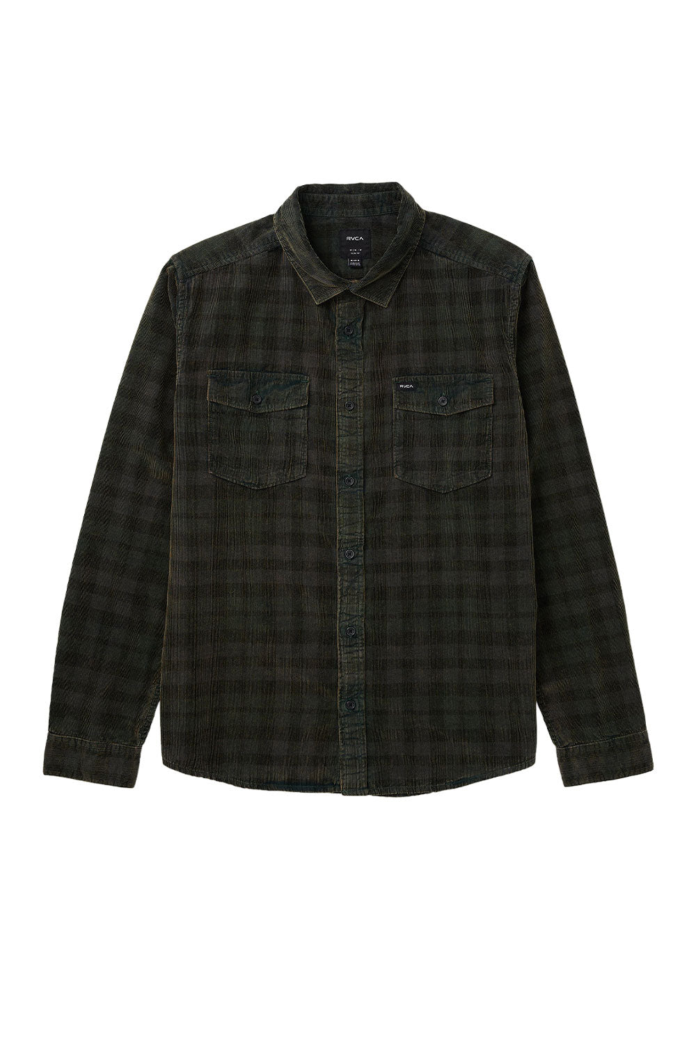 RVCA Mens Artifice Cord Long Sleeve Shirt