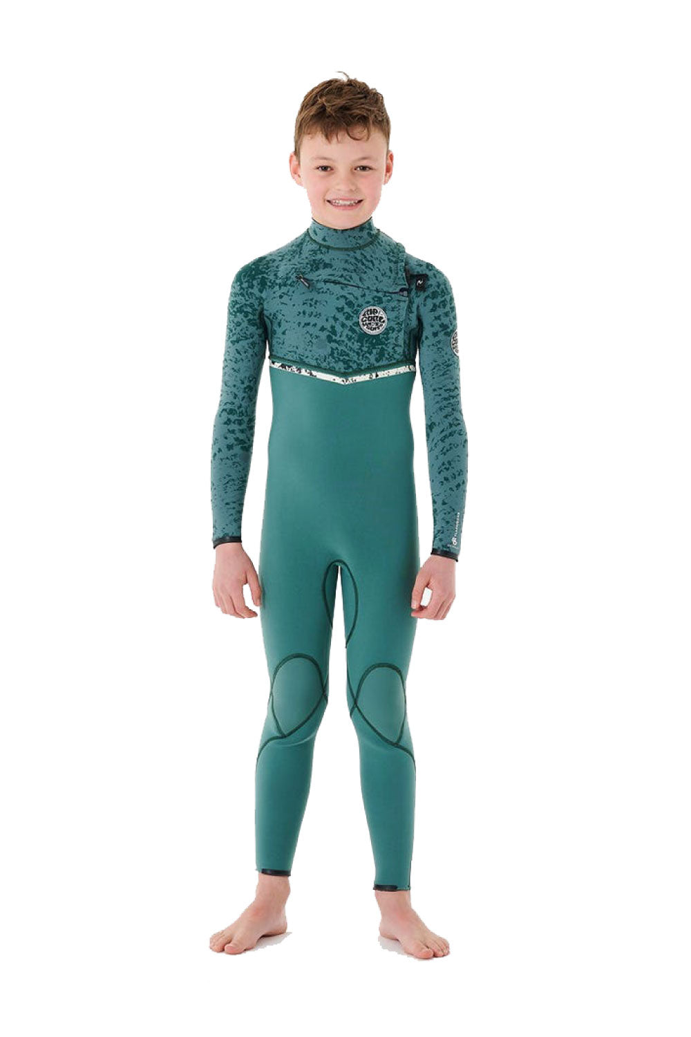 Rip Curl Boys Flashbomb 3/2mm Chest Zip Steamer Wetsuit