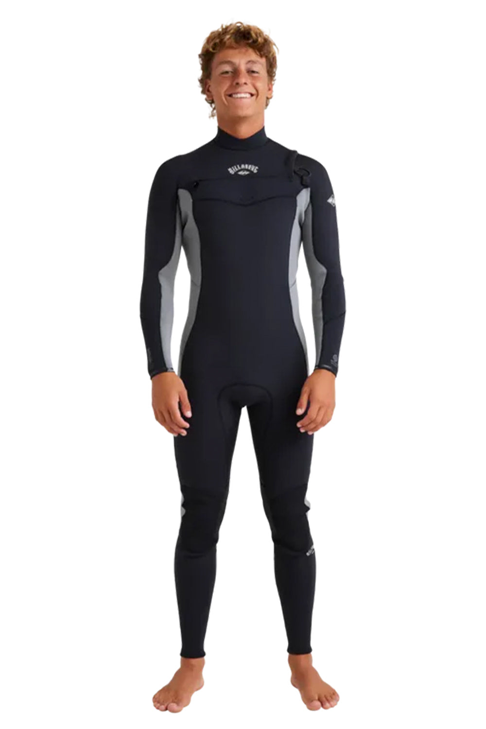 Billabong Mens 4/3mm Absolute Natural Chest Zip Steamer Wetsuit