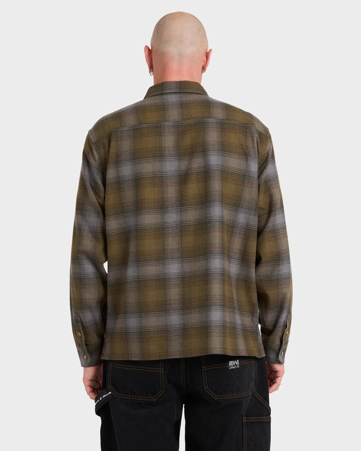 Billabong Script Long Sleeve Flannel Shirt