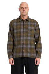 Billabong Script Long Sleeve Flannel Shirt