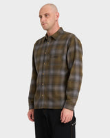 Billabong Script Long Sleeve Flannel Shirt