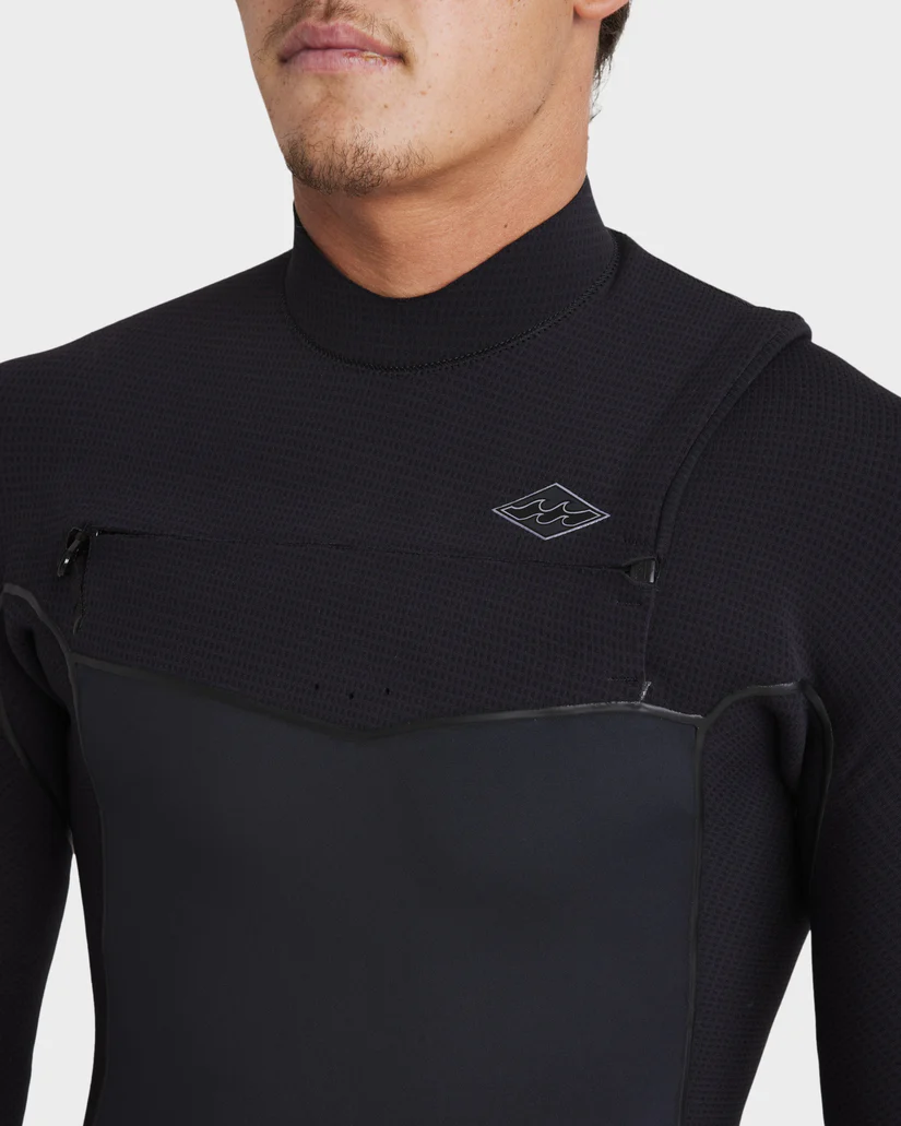 Billabong Mens 3/2mm Revolution Chest Zip Steamer Wetsuit