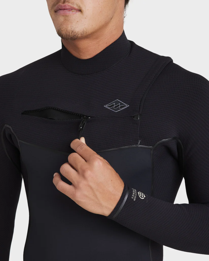 Billabong Mens 3/2mm Revolution Chest Zip Steamer Wetsuit