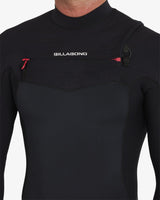 Billabong Mens 3/2mm Revolution Natural Chest Zip Steamer