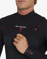 Billabong Mens 3/2mm Revolution Natural Chest Zip Steamer