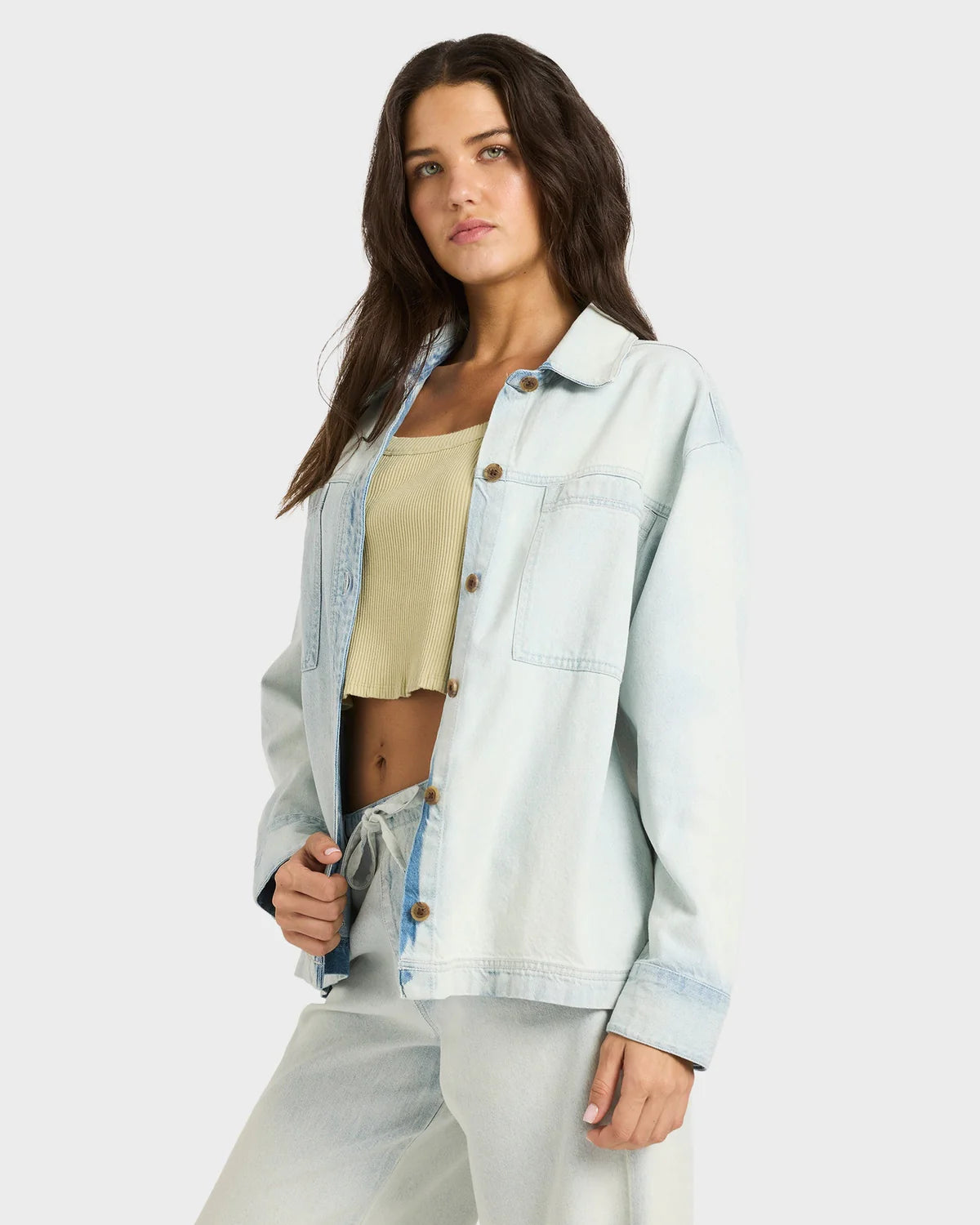 Billabong Jade Saltwashed Denim Shacket