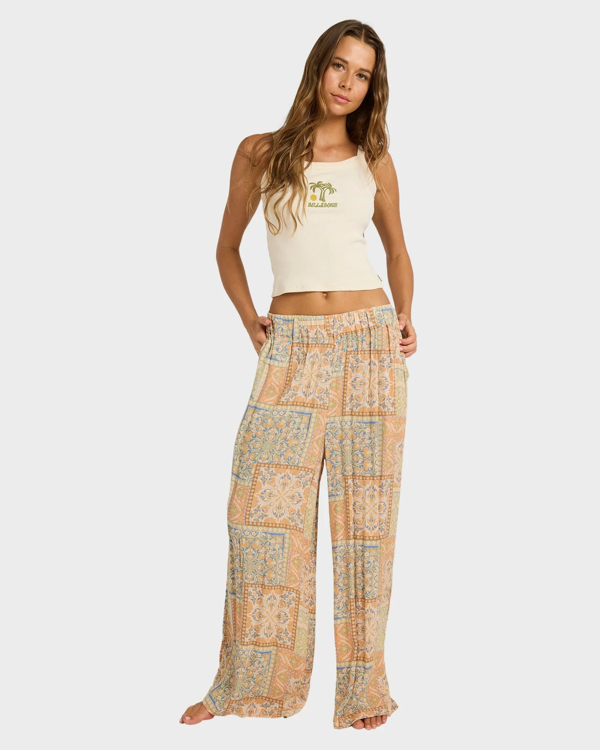 Billabong Womens Follow Me Printed Elastic Pants