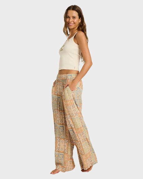 Billabong Womens Follow Me Printed Elastic Pants
