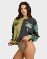 Billabong Womens Split Palm Kendal Crew Neck