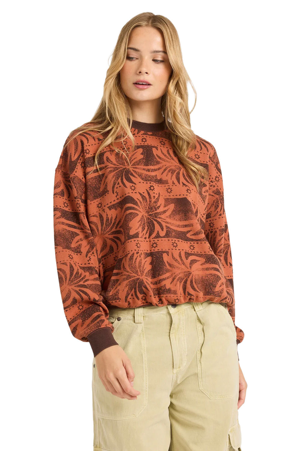 Billabong Womens Vida Palms Crew Neck