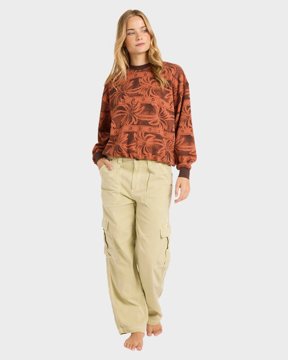 Billabong Womens Vida Palms Crew Neck